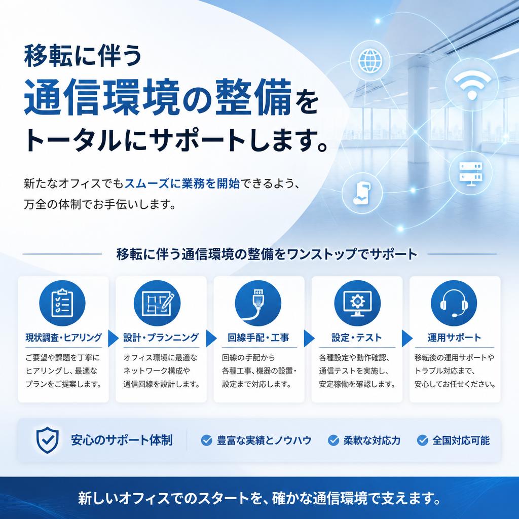 オフィス移転のサポート