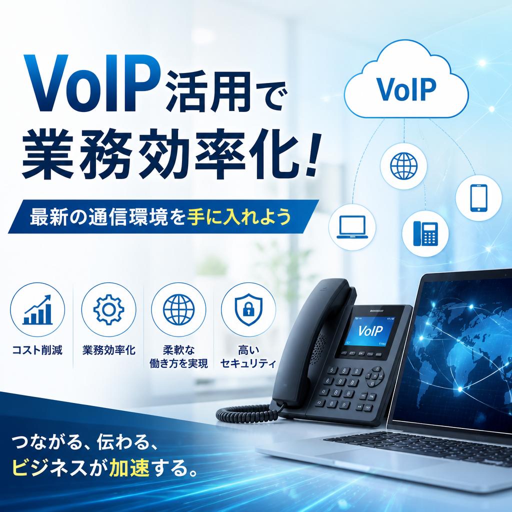 VoIP活用で業務効率化！最新の通信環境を手に入れよう