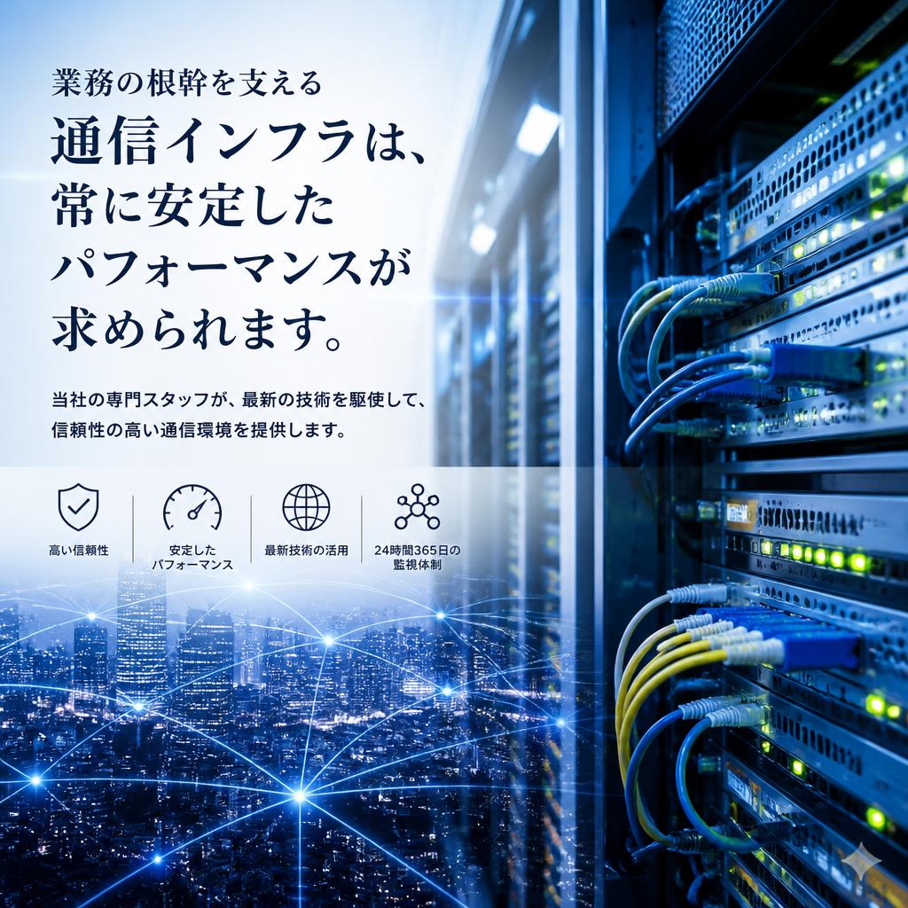 信頼の通信インフラ